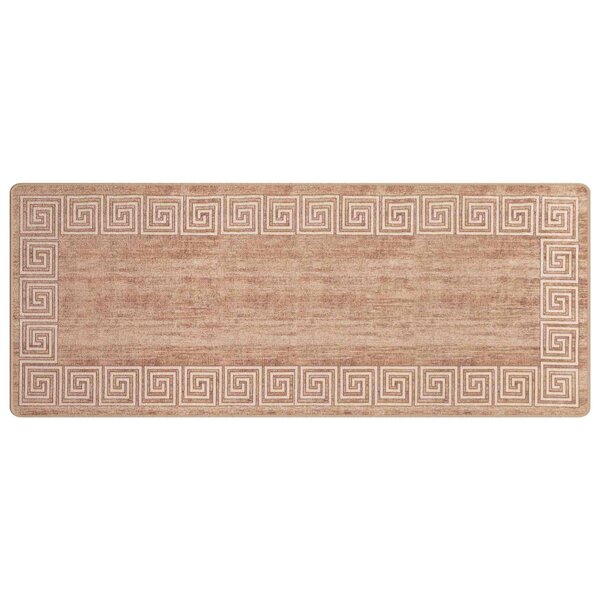 vidaXL Coureur de Tapis MARSA Blanc 100 x 350 cm Polyester et PVC