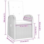 vidaXL Ensemble de salle à manger pour jardin 5 Pièces Gris polyrotin