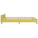 vidaXL Cadre de lit avec tête de lit Vert 140x190 cm Tissu