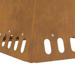 vidaXL Braise Marron 48 x 48 x 40 cm Acier résistant aux intempéries