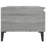 vidaXL Table d'appoint Sonoma gris 50x46x35 cm Bois d'ingénierie