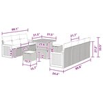 vidaXL Ensemble de canapé de jardin 10 Pièces Noir 80 x 80 x 71 cm