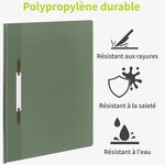 ACROPAQ 10 Classeurs de rapport A4- 10 Classeurs de présentation A4 en polypropylène- Vert pastel