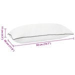 vidaXL Coussin de sommeil Blanc 50 x 30 x 11 cm