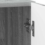 vidaXL Cabinet de chevet 2 Pièces Sonoma gris 43 x 34 5 x 50 cm