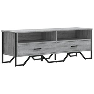 vidaXL Meuble TV sonoma gris 122x34x41 cm bois d'ingénierie