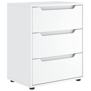 vidaXL Buffet VISNES blanc 60x40x73 cm bois d'ingénierie