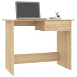vidaXL Bureau Chêne sonoma 100x50x76 cm Bois d’ingénierie