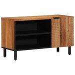 Meuble TV vidaXL 80x31 5x46 cm en bois d'acacia massif