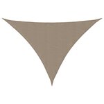 vidaXL Voile de parasol tissu oxford triangulaire 5x7x7 m taupe