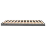 vidaXL Cadre de lit sans matelas gris 120x190 cm bois de pin massif