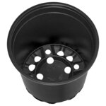 vidaXL Pot à fleurs 200 Pièces Noir Ø 15 x 13 cm Plastique