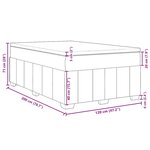 vidaXL Sommier à lattes de lit avec matelas Marron foncé 120x200 cm