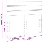 vidaXL Tête de lit Bois Ancien 135 cm Bois d'ingénierie