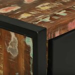 vidaXL Cabinet pour lavabo Marron Bois massif de récupération