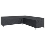 vidaXL Housse pour meubles Noir 300 x 300 x 80 cm Tissu Oxford 600D