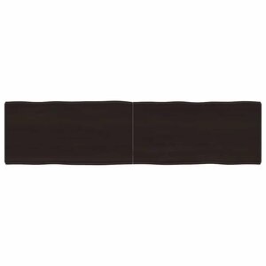 vidaXL Dessus de table bois massif traité bordure assortie