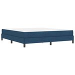 vidaXL Lit à ressorts avec matelas Bleu 180 x 200 cm tissu