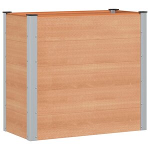 vidaXL Jardinière surélevée Marron 100 x 50 x 91 cm WPC et Aluminium