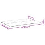 vidaXL Coussin de banc de jardin anthracite tissu oxford