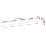 vidaXL Étagère flottante 100x20x4 cm bois d'acacia massif non traité