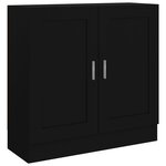 vidaXL Bibliothèque Noir 82 5x30 5x80 cm Bois d'ingénierie