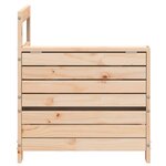 vidaXL Canapé de jardin accoudoir avec table d'appoint bois massif pin