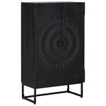 vidaXL Haut Armoire Noir 55 x 30 x 95 cm