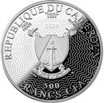 Pièce de monnaie en Argent 500 Francs g 17.50 Millésime 2024 Butterflies AGLAIS IO