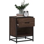 vidaXL Table de chevet chêne marron 40x31x50 cm bois d'ingénierie