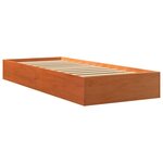 vidaXL Cadre de lit sans matelas cire marron 90x190 cm bois pin massif