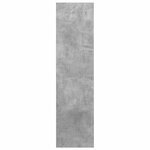 vidaXL Meuble TV mural Gris béton 37x37x142 5 cm Bois d’ingénierie