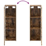 vidaXL Cabinet de Salle de Bain Mural Chêne fumé 33 x 34 5 x 100 cm