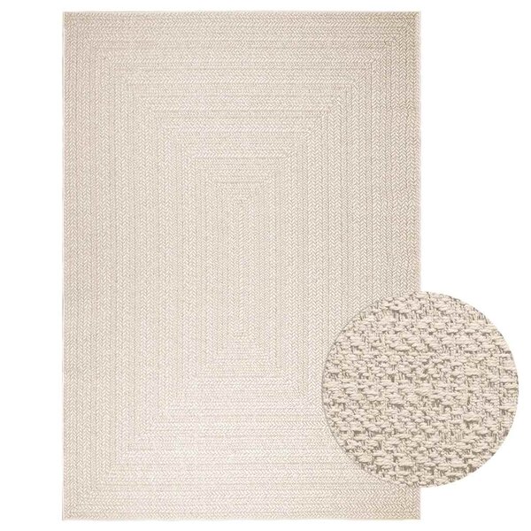 vidaXL Tapis ZIZUR crème 200x290 cm aspect de jute intérieur extérieur