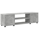 vidaXL Ensemble meuble TV 4 Pièces Gris béton Bois d'ingénierie