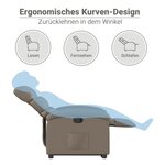 vidaXL Fauteuil inclinable Cappuccino Similicuir