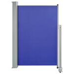 vidaXL Auvent latéral rétractable de patio 120x300 cm Bleu