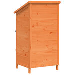 vidaXL Abri de jardin Marron 59 5 x 56 x 113 5 cm Bois d'ingénierie