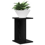 vidaXL Support de Plante 2 pièces Chêne noir 25 x 25 5 x 40 5 cm