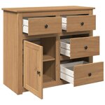 vidaXL Buffet avec tiroirs Panama 93x40x80 cm bois massif de pin