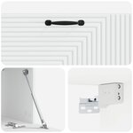 vidaXL Meuble TV mural Blanc 98 x 31 x 30 cm Bois d'ingénierie