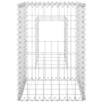 vidaXL Poteaux à panier de gabion 2 Pièces 40x40x60 cm Fer