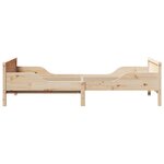 vidaXL Lit extensible pour enfants Autre Marron 80 x 130 / 165 / 200 cm