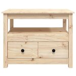 vidaXL Table basse 71x49x55 cm Bois massif de pin