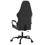 vidaXL Chaise de jeu de massage Noir et doré Similicuir
