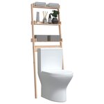 vidaXL Étagère de toilette 63 5x32x179 cm Bois de pin massif