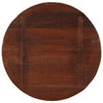 vidaXL Dessus de table Ø 80x3 8 cm rond bois massif de récupération