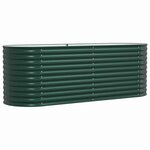 vidaXL Jardinière surélevée Vert 240 x 80 x 81 cm Acier