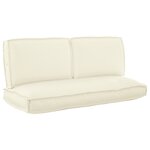 vidaXL Set de coussins de palette 3 Pièces Crème 120 x 60 x 12 cm