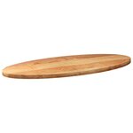 vidaXL Dessus de table 140x60x4 cm bois de chêne massif ovale